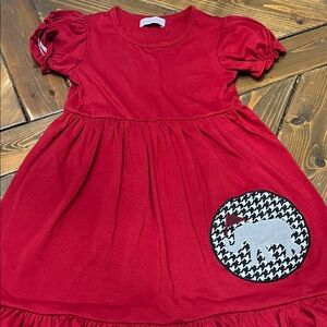 Rubie's Bright Red Dress with Elephant Design (Alabama)